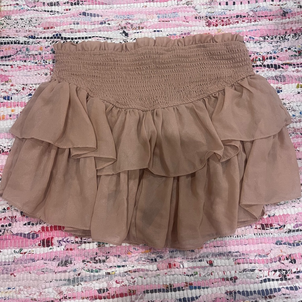 Impeccable Pig Blush Pink Glitter Skirt.